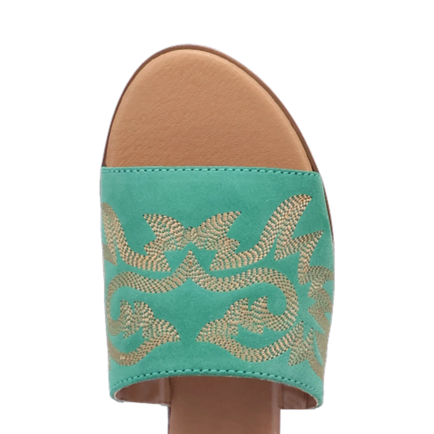 Suede Lasso Green Sandal - DI2235-GN - Image 4