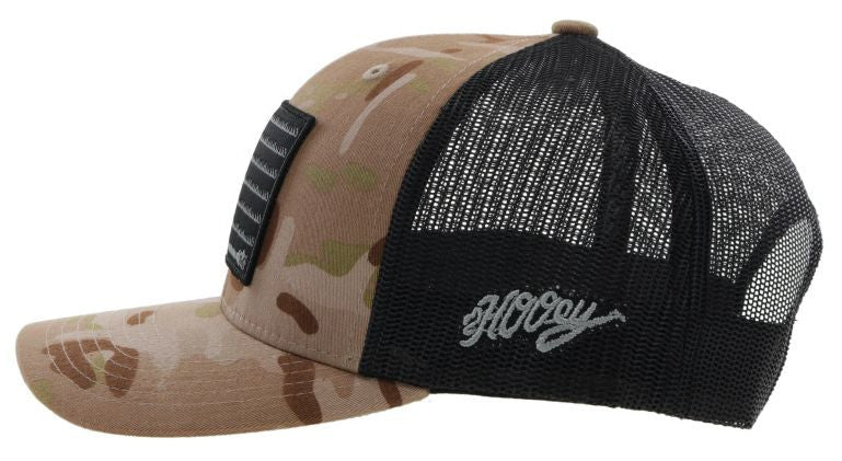 Liberty Roper Camo/Black Hooey Trucker Cap 2110T-TNBK - Image 3