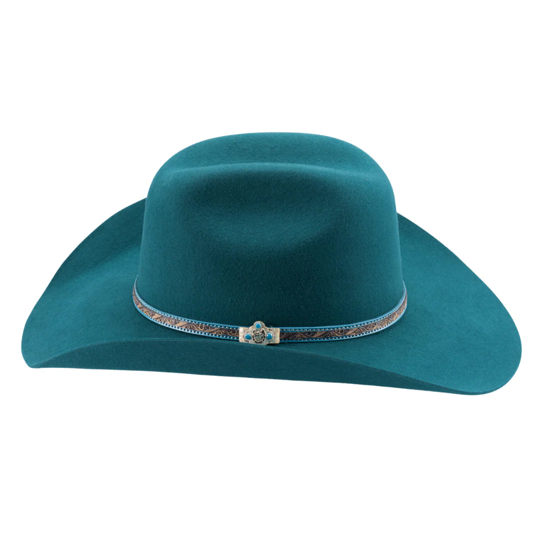 Life With You Felt 4x Hat- Turquoise 0870TU - Image 2