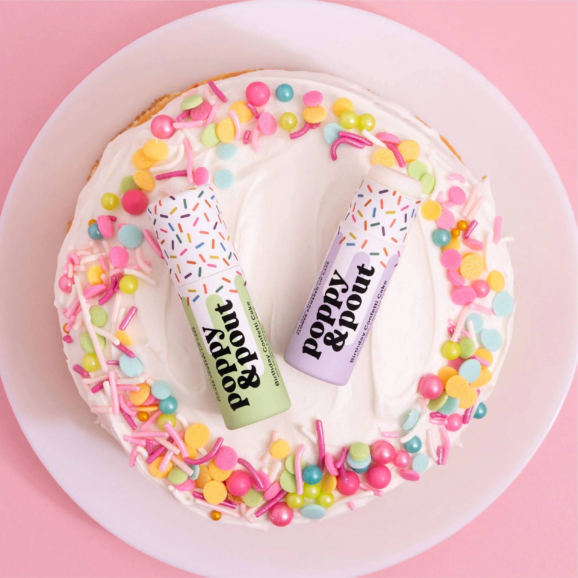 Lip Balm, Birthday Confetti Cake, Purple - Image 7