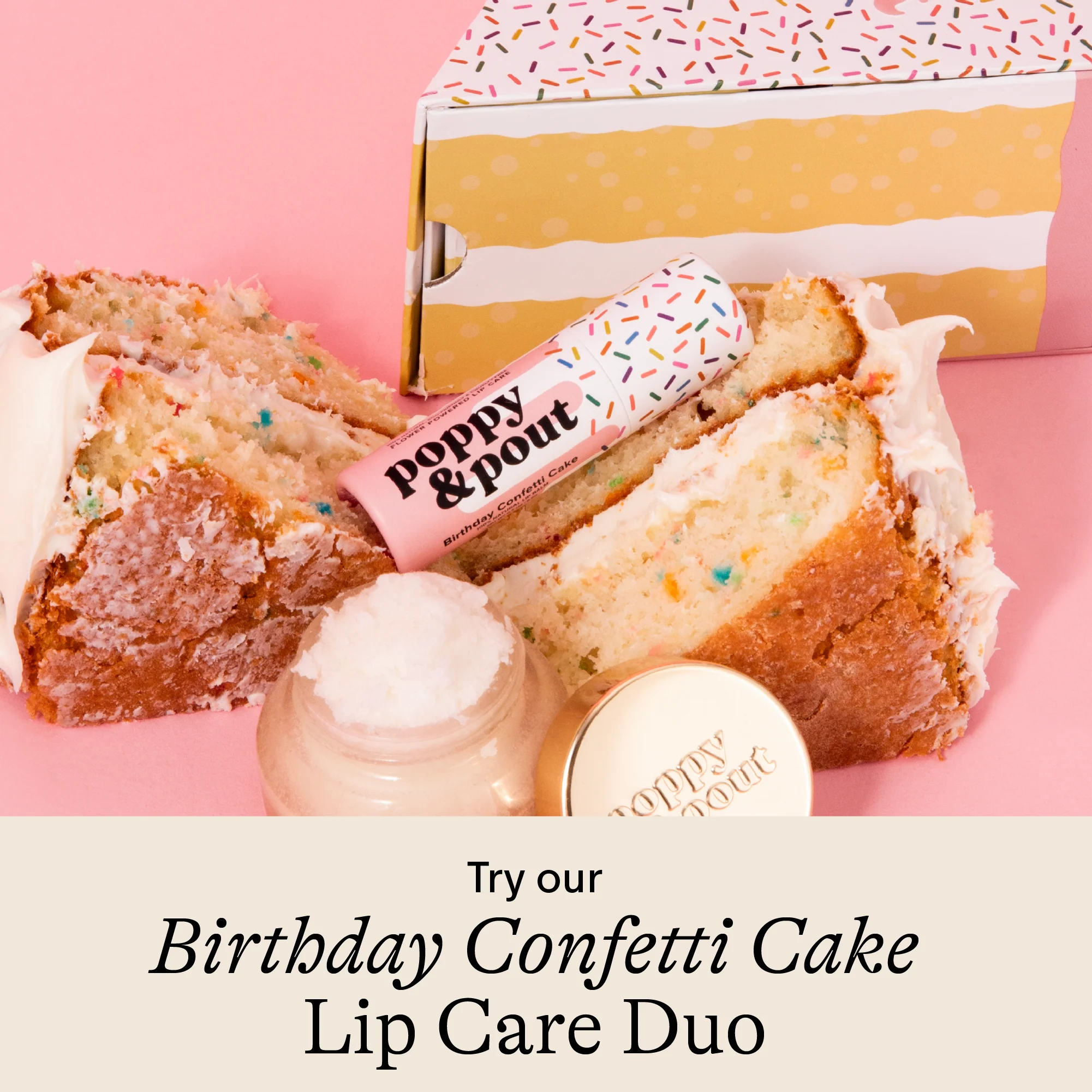 Lip Balm, Birthday Confetti Cake, Purple - Image 8