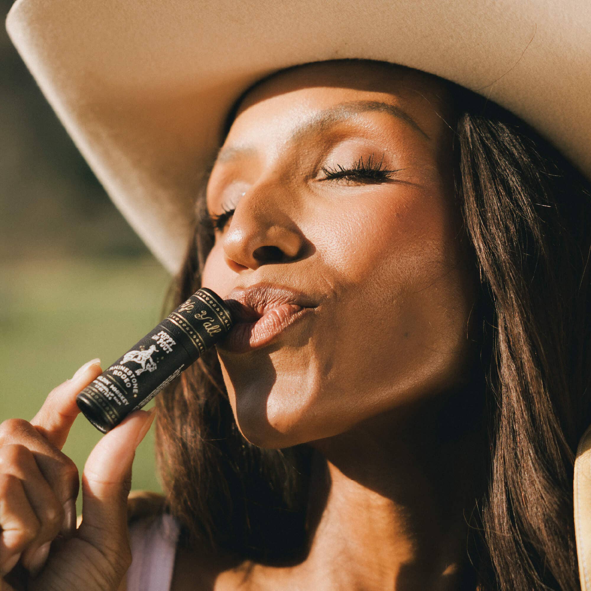 Poppy & Pout Rhinestone Rodeo, Wildin' Whiskey Lip Balm - Image 6