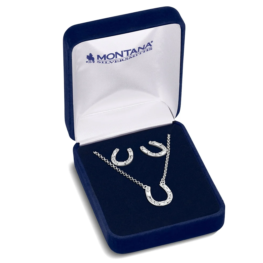 Lucky Stride Horseshoe Jewelry Set JS6479 - Image 3