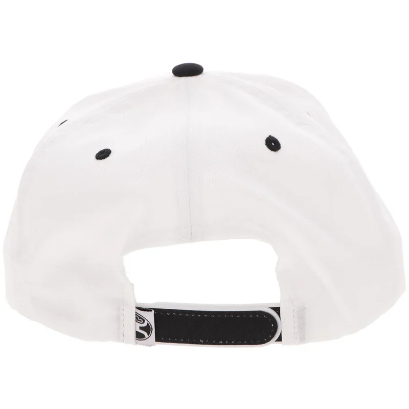 Mark Out White / Black Bill Trucker Cap with Black Stitching - 2601T-WHBK - Image 2