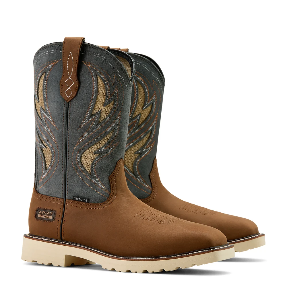 Men's Activator VentTEK Steel Toe Alamo Brown/Stone Grey Work Boot 10061284 - Image 2
