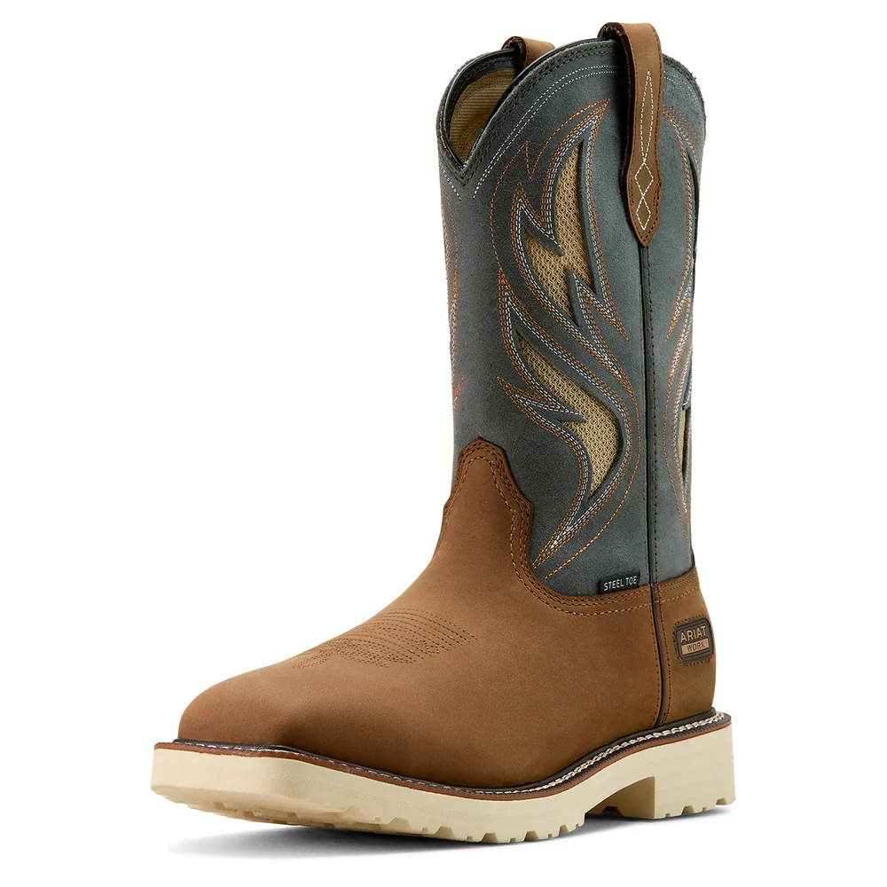 Men's Activator VentTEK Steel Toe Alamo Brown/Stone Grey Work Boot 10061284 - Image 4