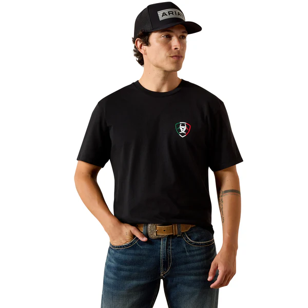 Men's Ariat Buckin Baqueno Classic Fit T-Shirt 10060967 - Image 2