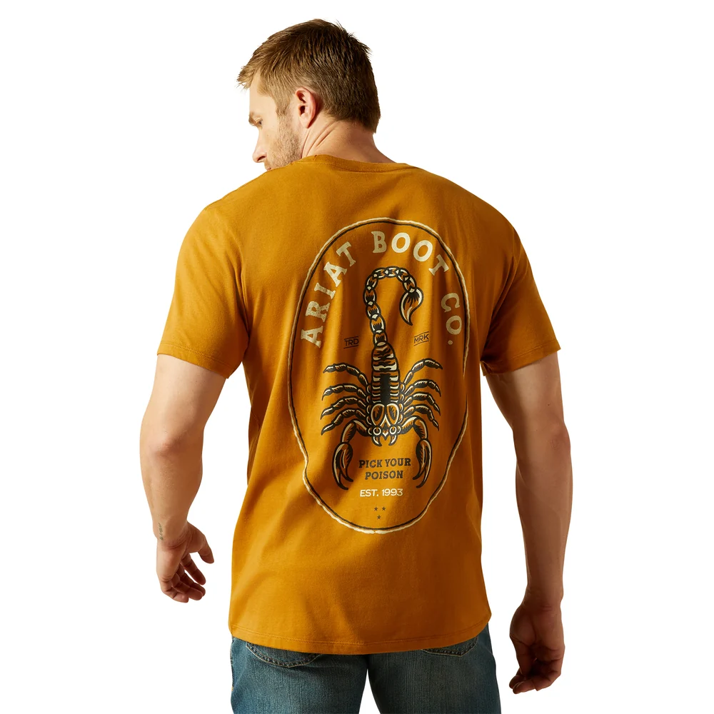 Men's Ariat Scorpion Seal Short Sleeve Graphic T-Shirt - 10062420