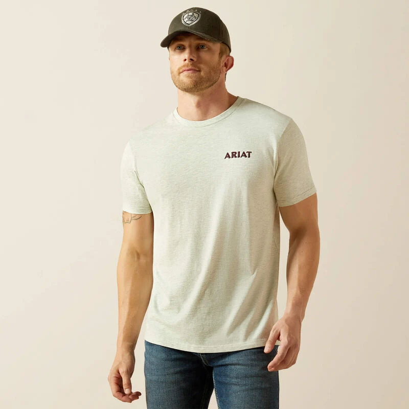 Men's Ariat Straight Shooter T-Shirt - 10062412 - Image 2