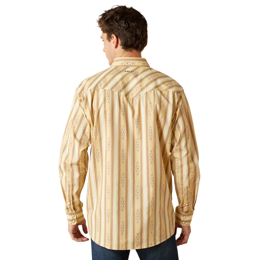 Ariat Men's Tommy Classic Fit Beige Shirt - Western Style 10062188 - Image 2