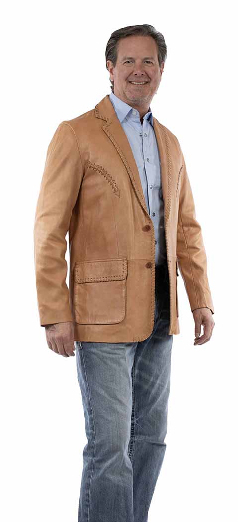 Men's Blazer With Whip Stitching 2109-171