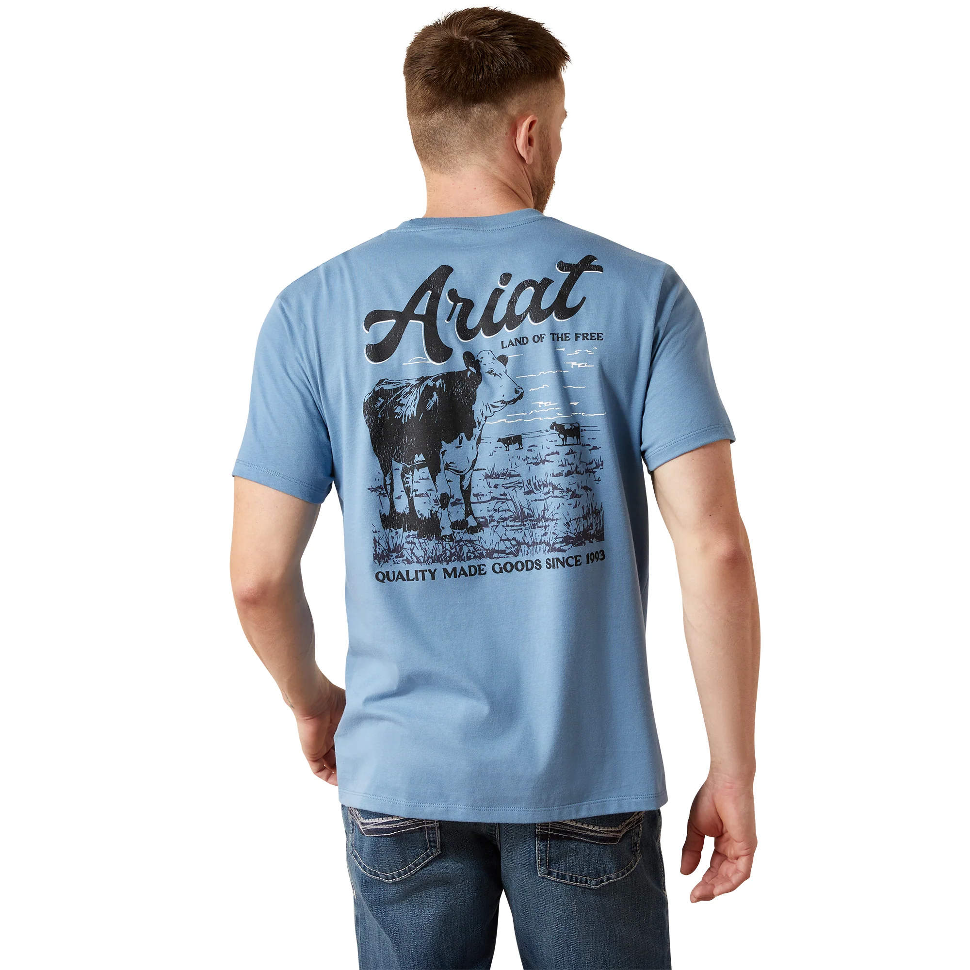 Men's Blue Ariat Cattle Co. T-Shirt 10065896