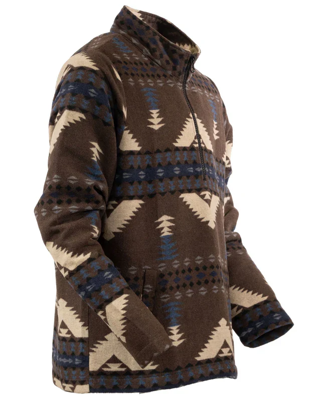 Men's Brown Charlie Henley Jacket By Outback 48736 - Image 6