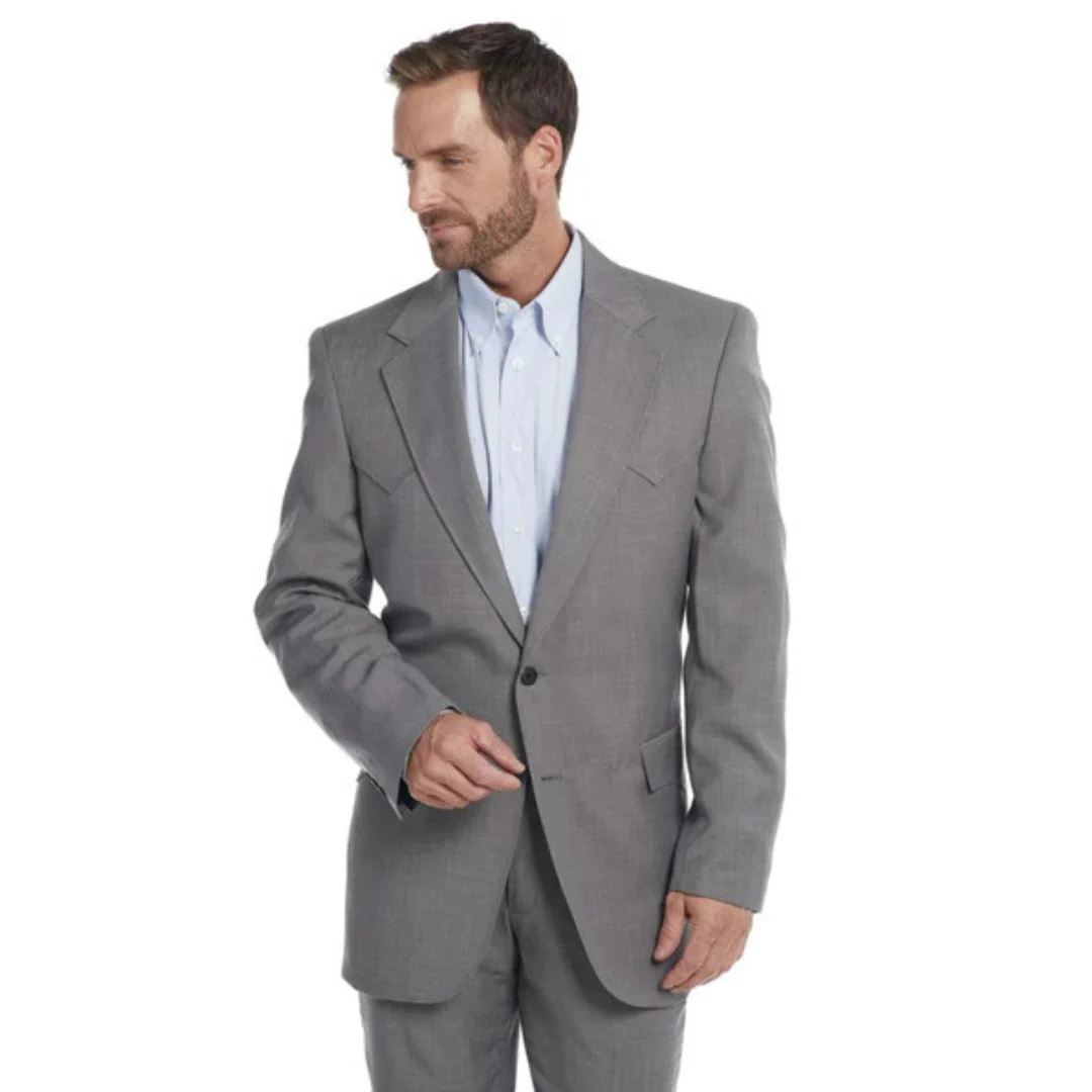 Men's Grey Lubbock Western Sport Coat by Circle S CC4515-15 - Image 2