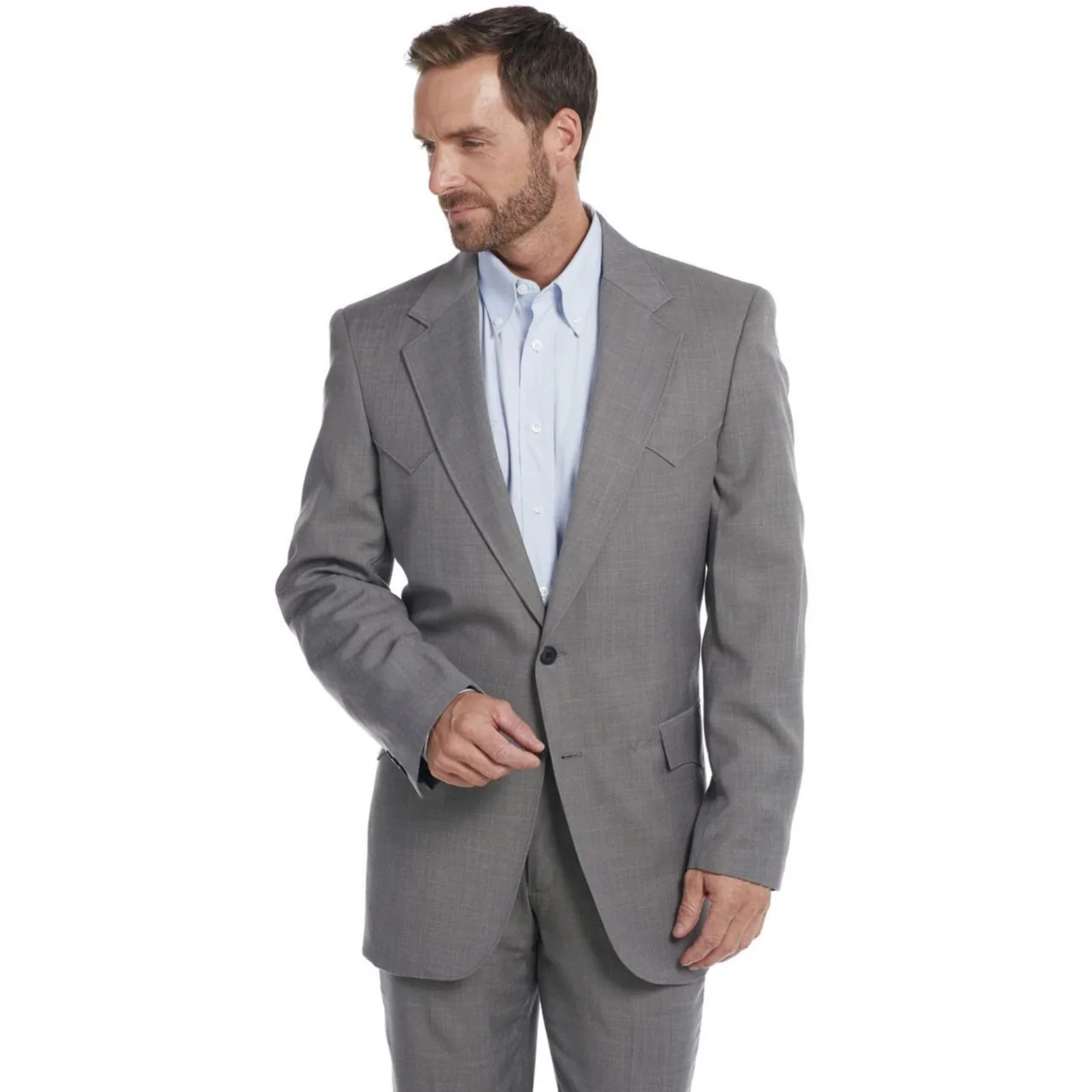 Men's Grey Lubbock Western Sport Coat by Circle S CC4515-15 - Image 3
