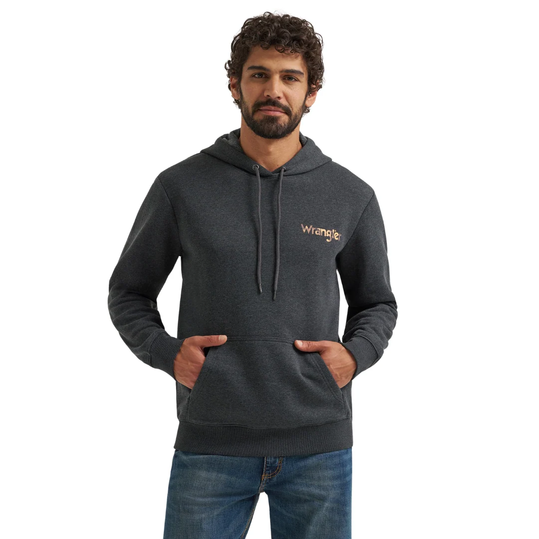 Men's Jet Black Western Hoodie 112368706 - Image 2