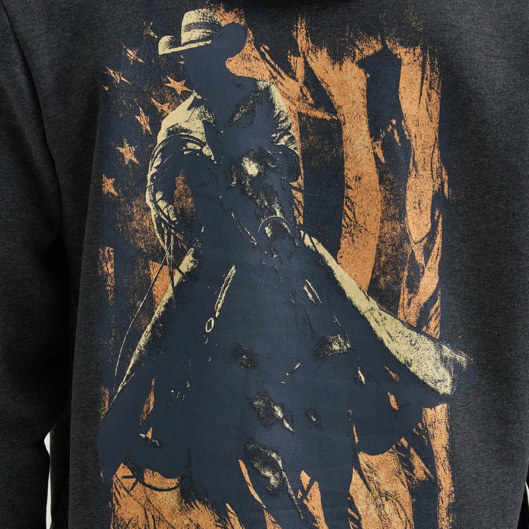 Men's Jet Black Western Hoodie 112368706 - Image 4
