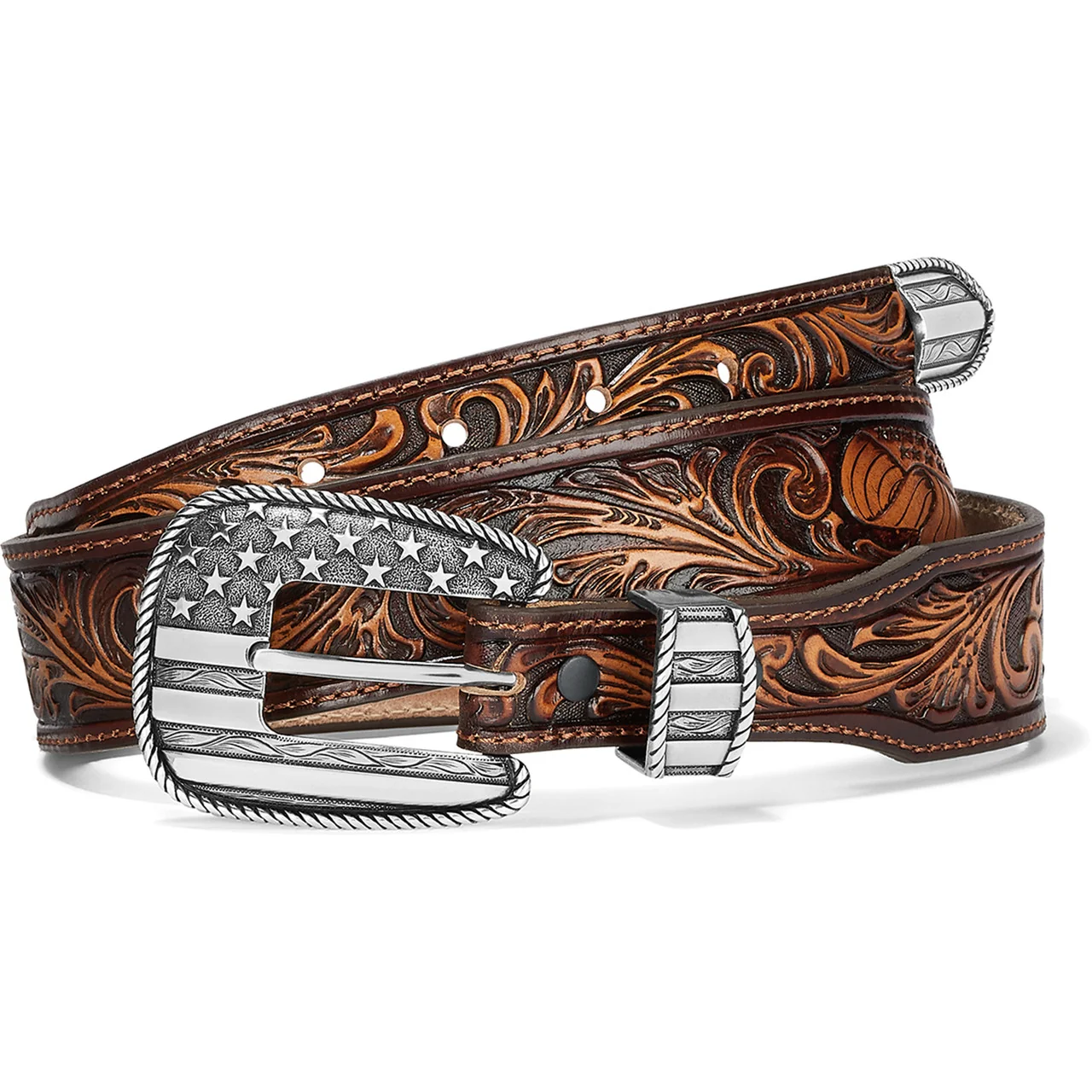 Men's Justin 1 1/2" Brown All American Leather Belt C13935