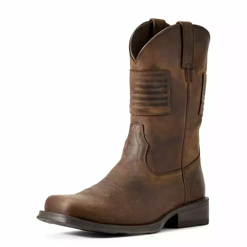Men's Rambler Patriot Cowboy Boot by Ariat 10029692 - Image 2