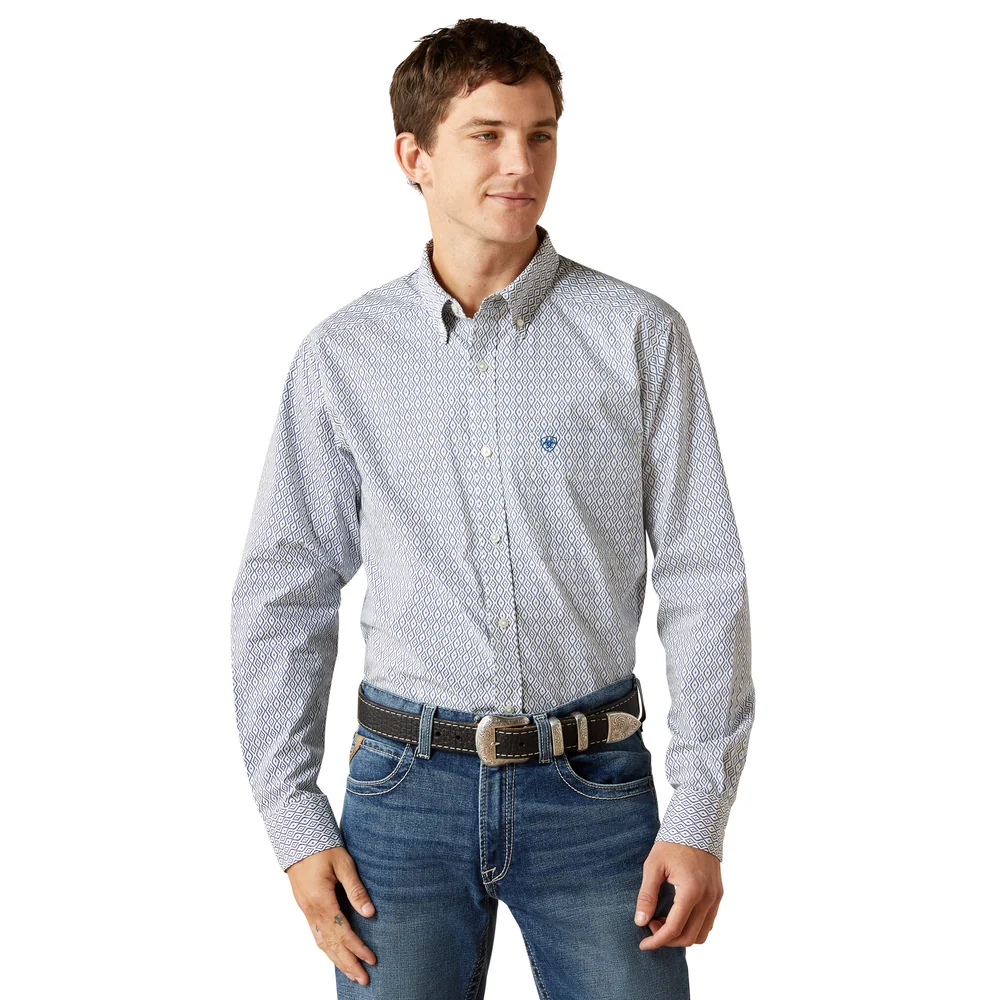 Men's Santos Fitted Shirt In Cream - 10062245