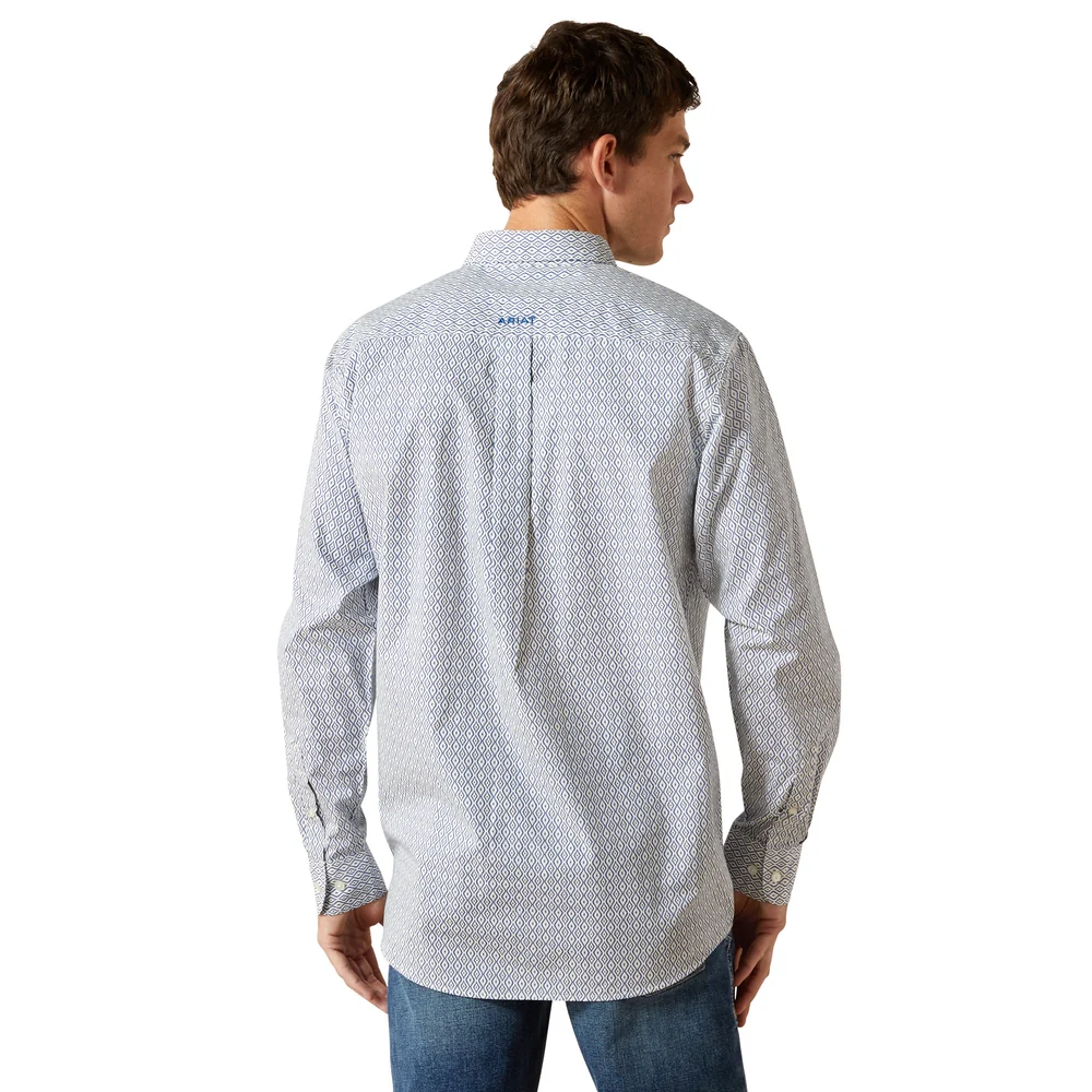 Men's Santos Fitted Shirt In Cream - 10062245 - Image 2