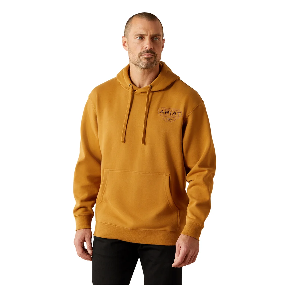 Men's Southwest Simple Buckle Hoodie In Bone Brown - 10062495 - Image 2