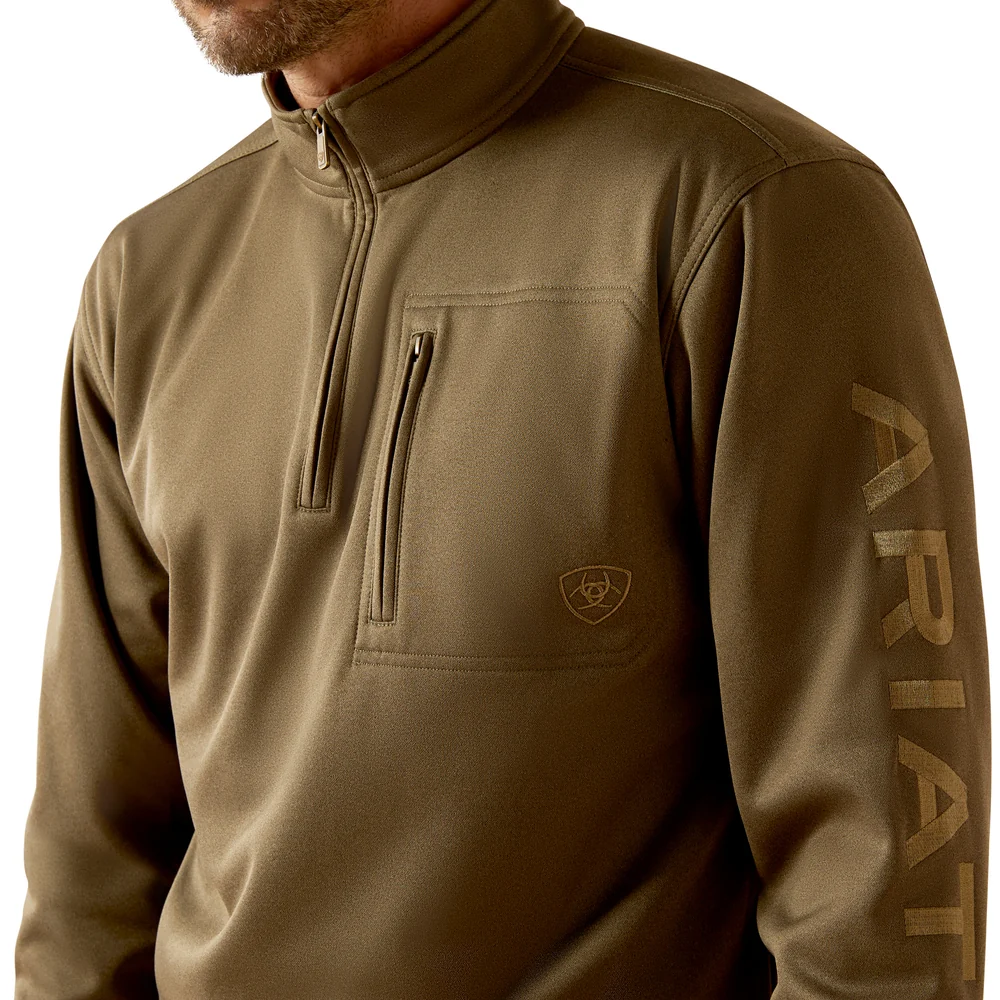 Men's Ariat Team Logo 1/4 Zip Sweatshirt 10052809 - Image 3