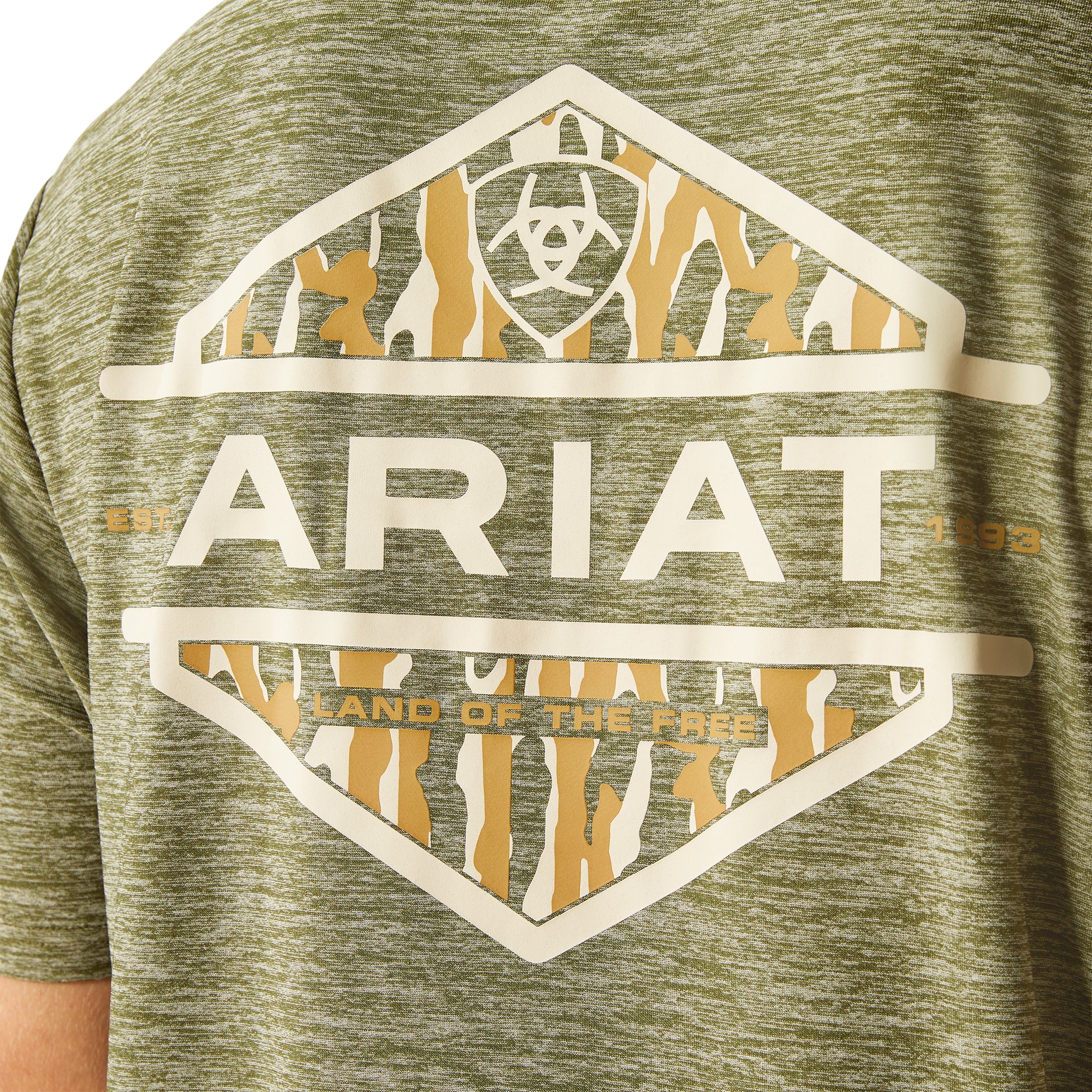 Men's Tree Bark Camo Charger T-Shirt - Image 3