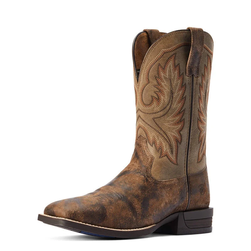 Men's Wilder Antique Grey/Brown Bomber Cowboy Boot by Ariat 10042466 - Image 2