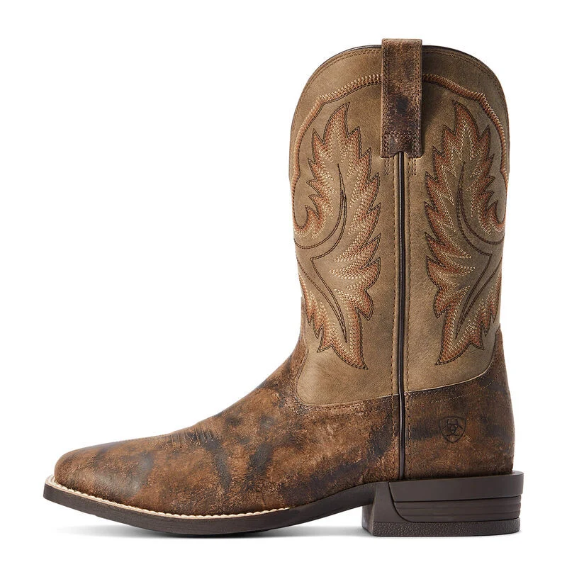 Men's Wilder Antique Grey/Brown Bomber Cowboy Boot by Ariat 10042466 - Image 3