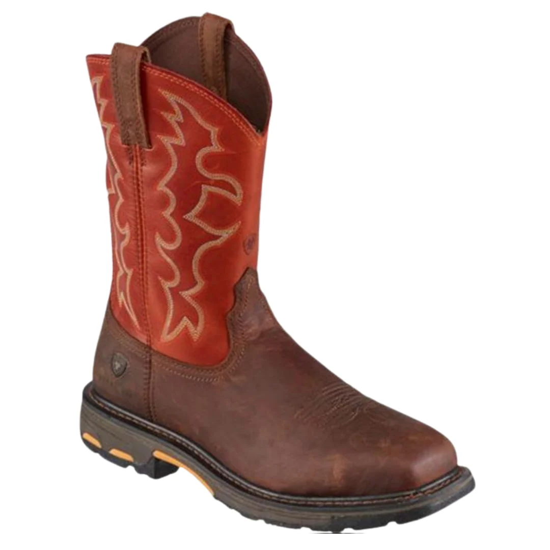 Men's WorkHog Wide Square Toe Steel Toe Work Boot by Ariat 10006961