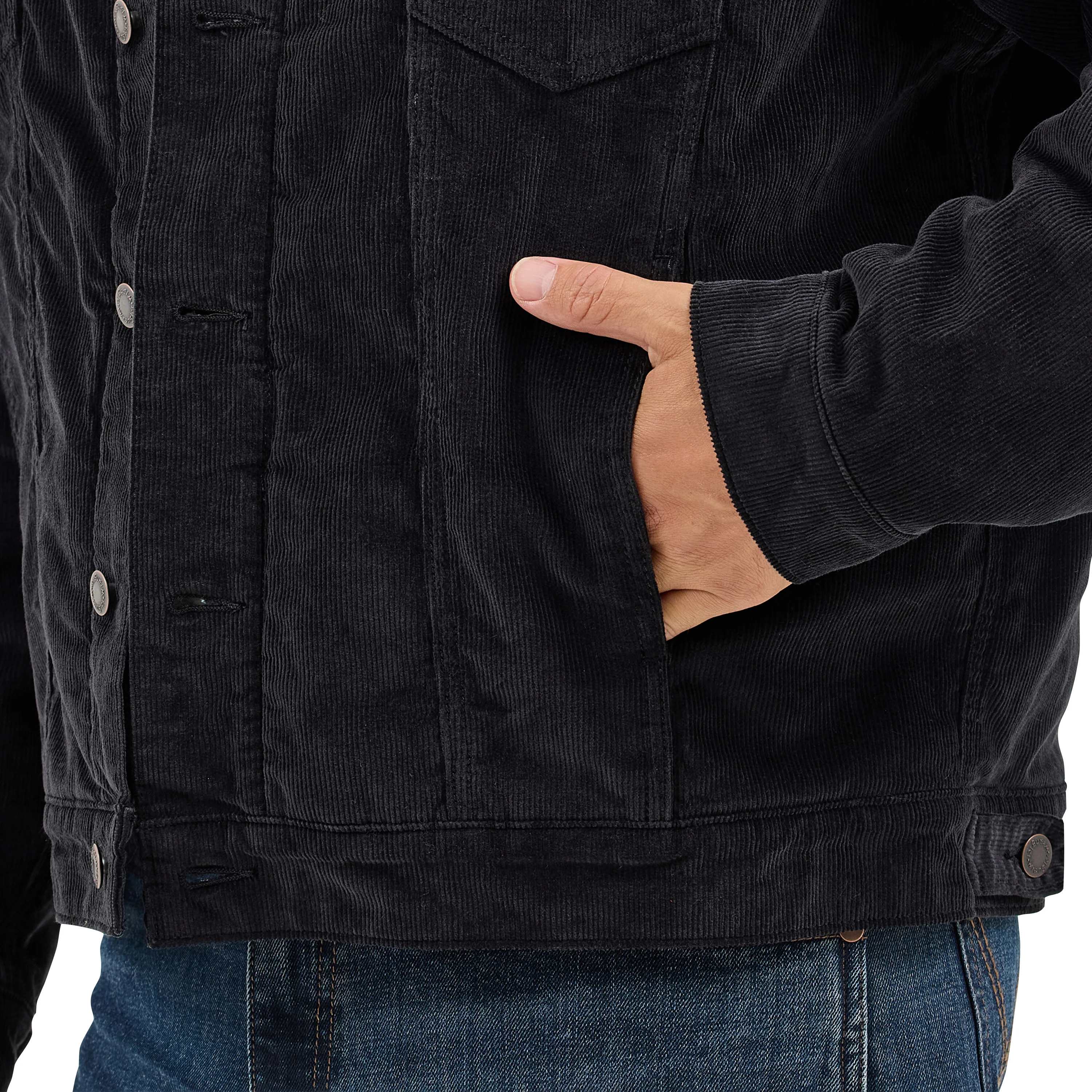 Men's Wrangler® Corduroy Jacket - Sherpa Lined 112367604 - Image 3