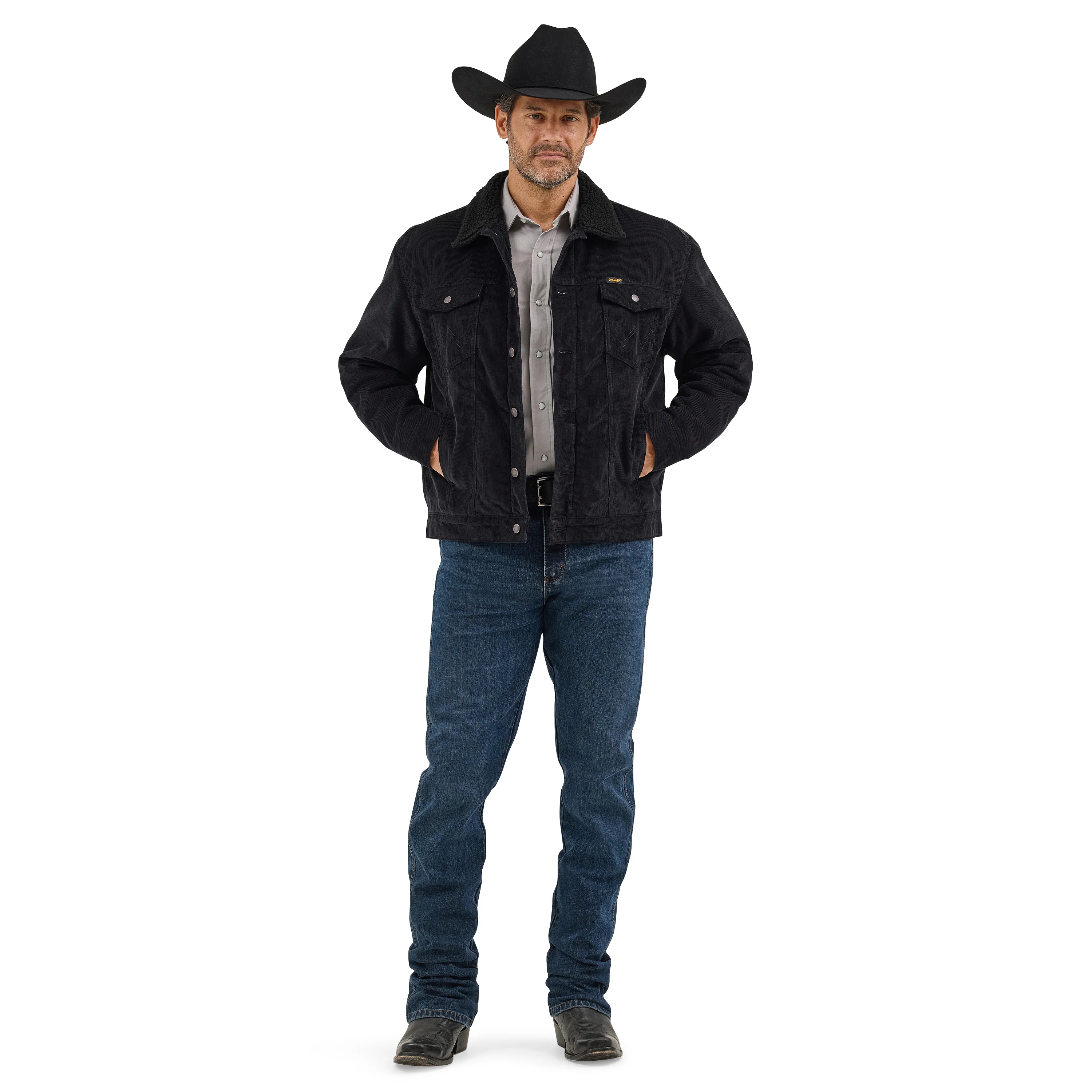 Men's Wrangler® Corduroy Jacket - Sherpa Lined 112367604 - Image 5