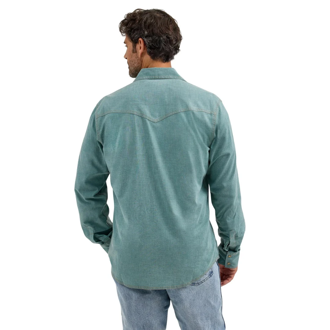 Men's Wrangler Retro® Premium Long Sleeve Shirt - Modern Fit 112368218 - Image 2