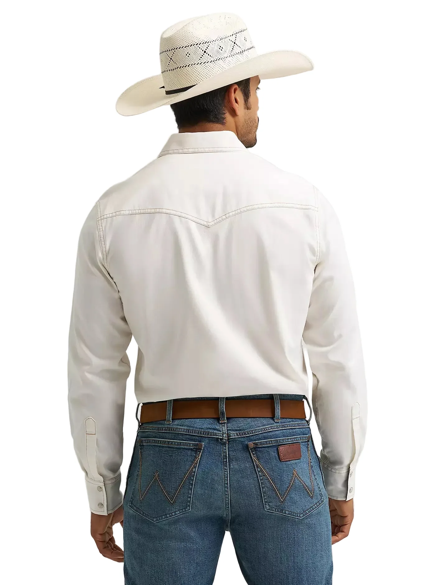 Men's Wrangler Retro® Premium Western Snap Solid Shirt - 112375745 - Image 4
