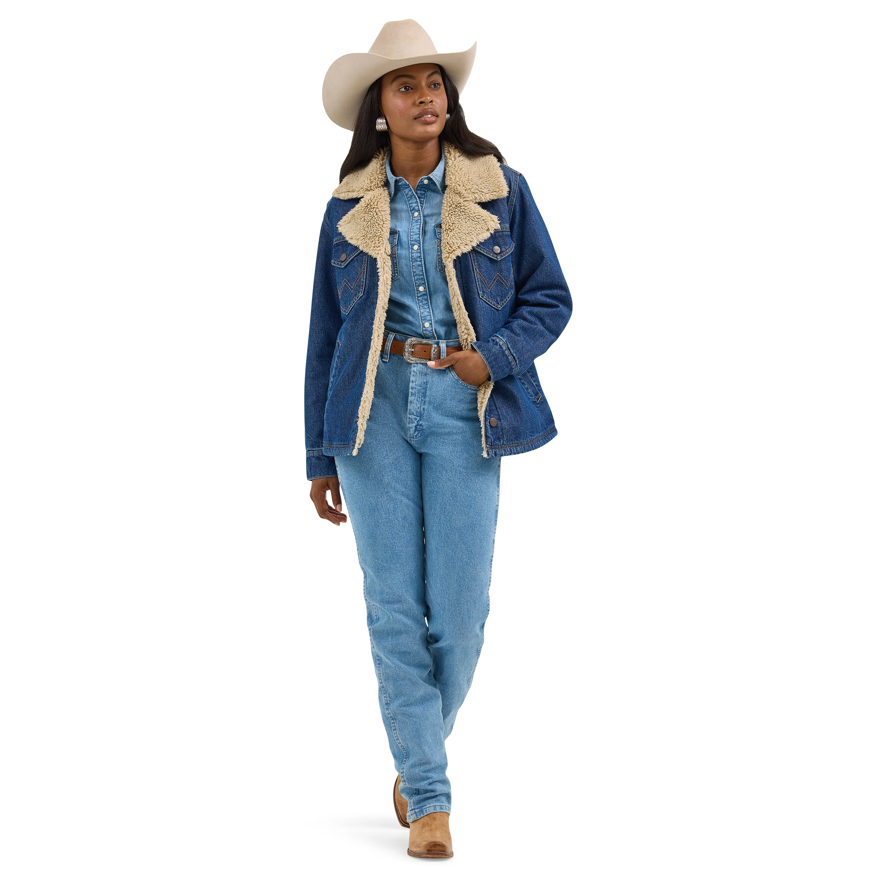 Women's Wrangler Retro® Sherpa Lined Coat 112367333 - Image 3