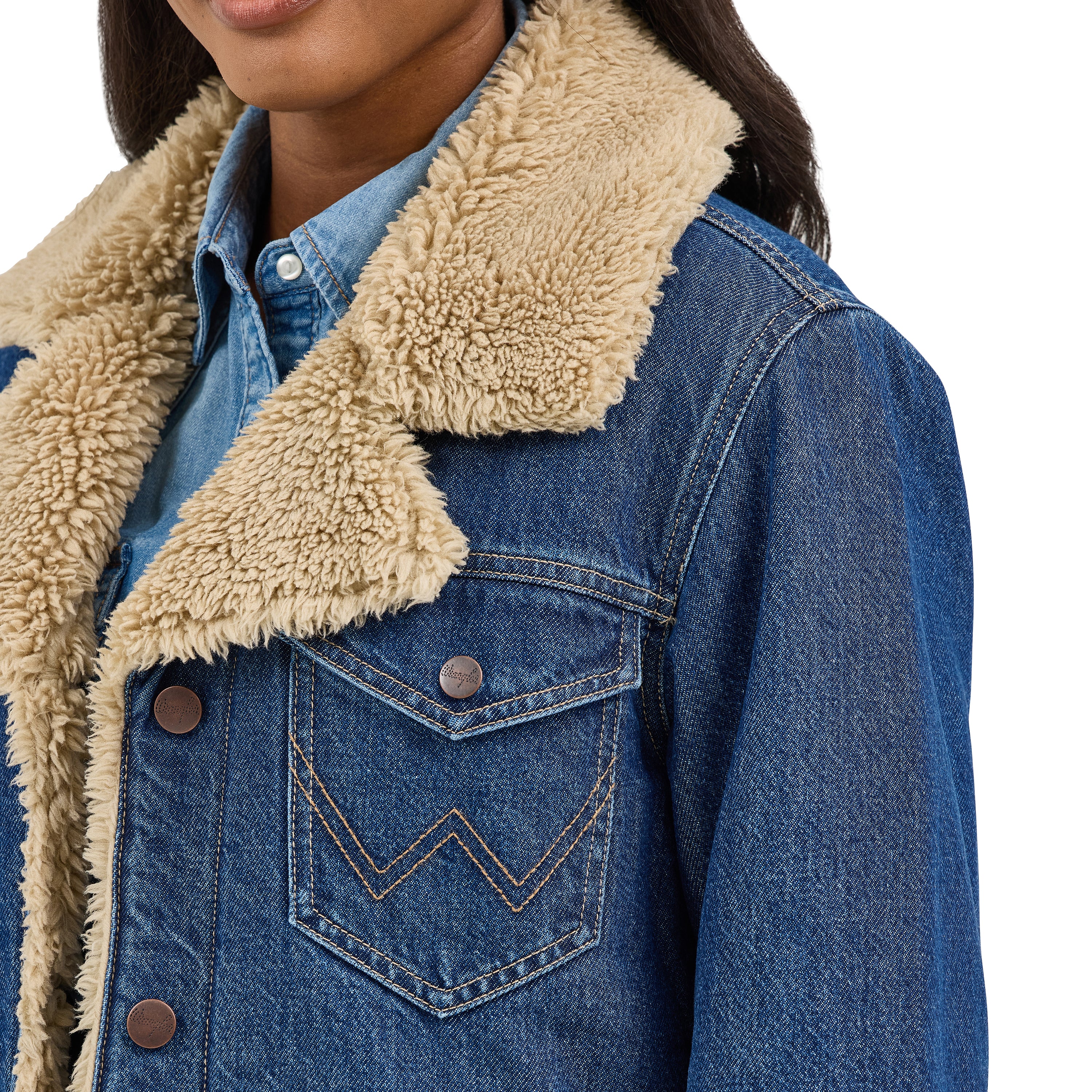 Women's Wrangler Retro® Sherpa Lined Coat 112367333 - Image 5