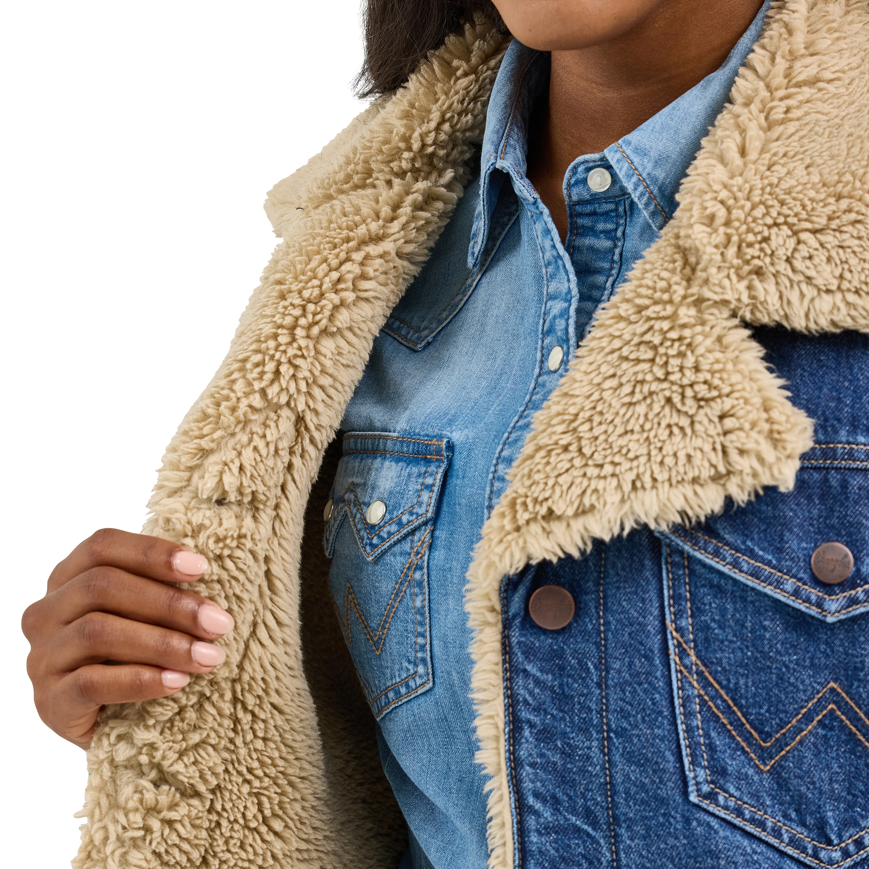 Women's Wrangler Retro® Sherpa Lined Coat 112367333 - Image 7