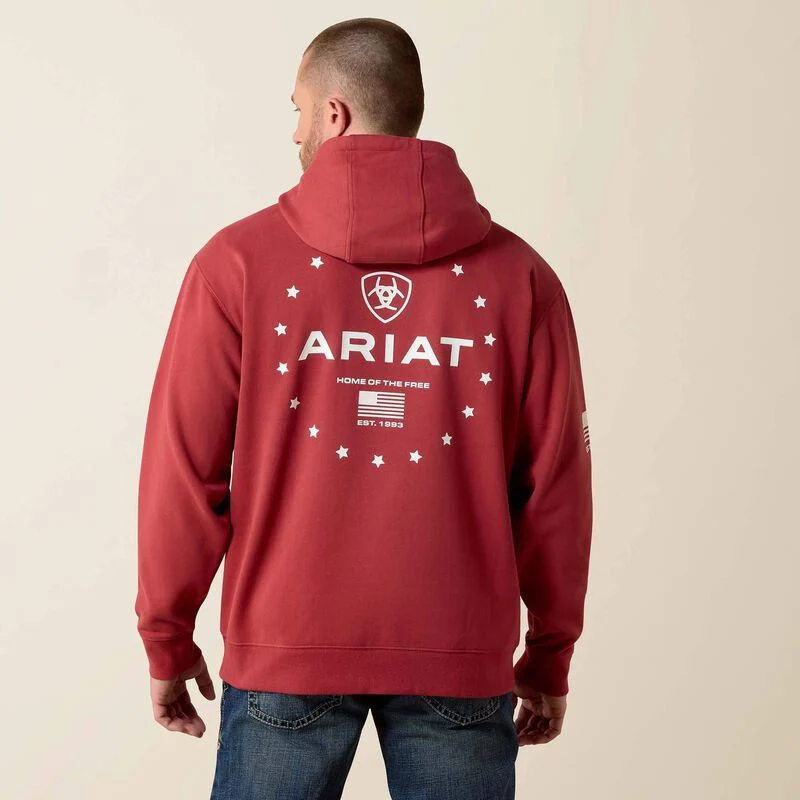 Men's Ariat Sponsor Patriot Hoodie 10073714 - Image 2