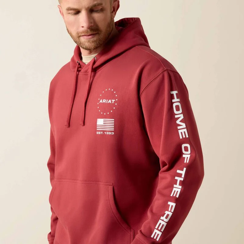 Men's Ariat Sponsor Patriot Hoodie 10073714 - Image 3