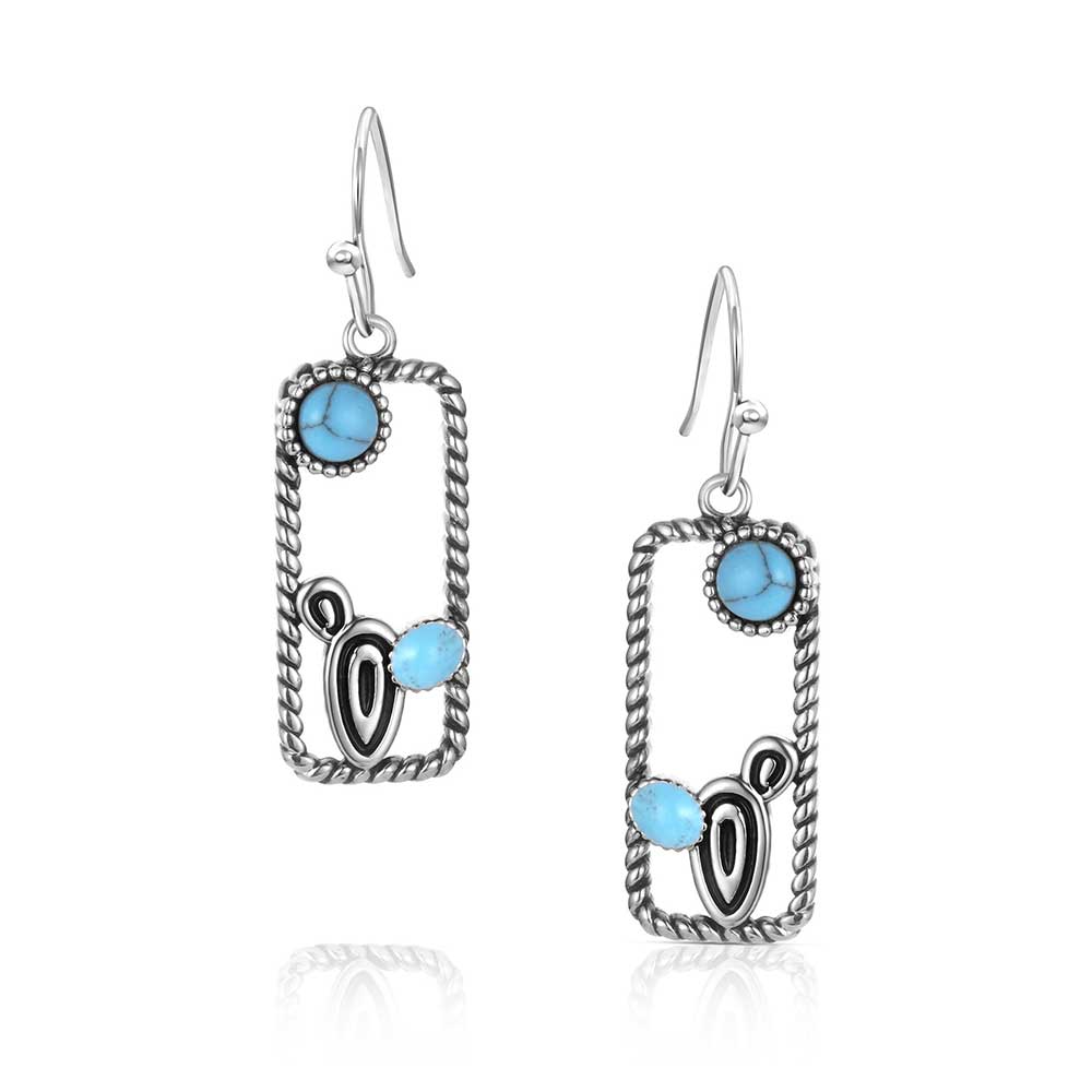 Montana Silversmiths Desert Mirage Turquoise Earrings ER6327