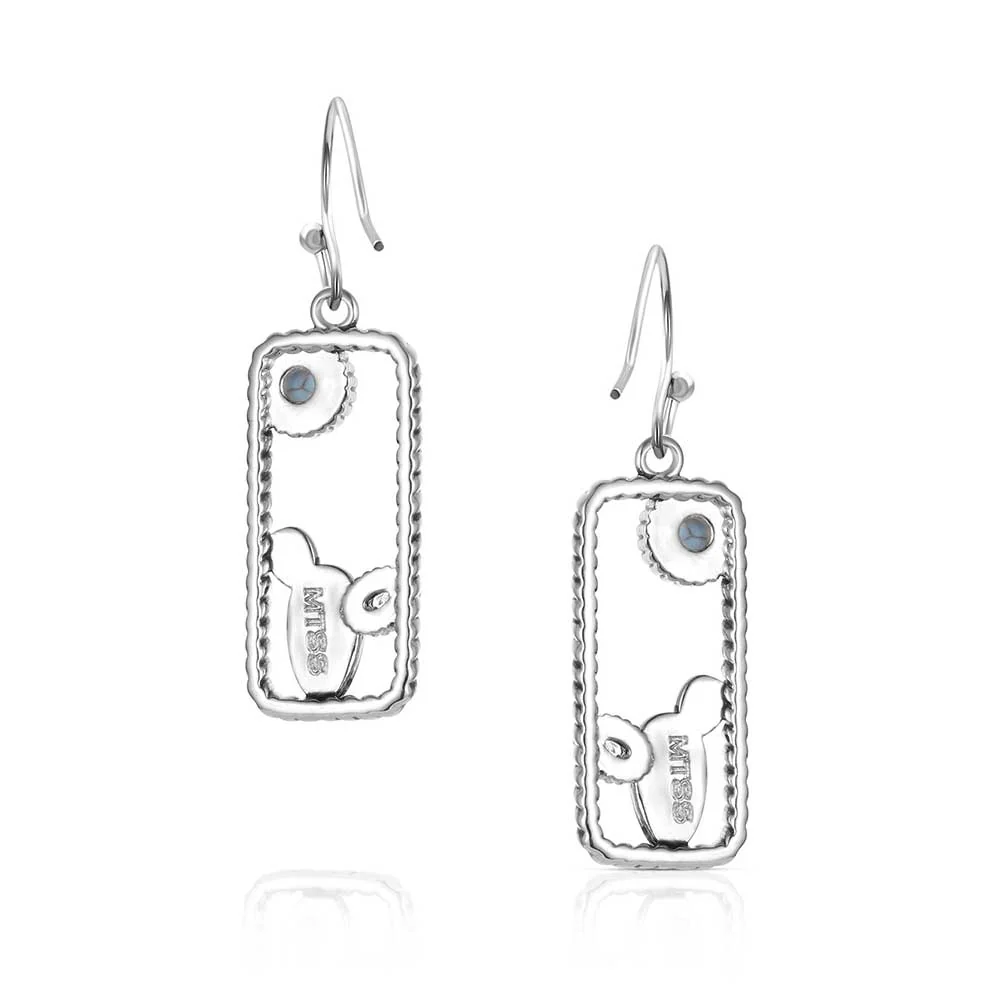 Montana Silversmiths Desert Mirage Turquoise Earrings ER6327 - Image 2