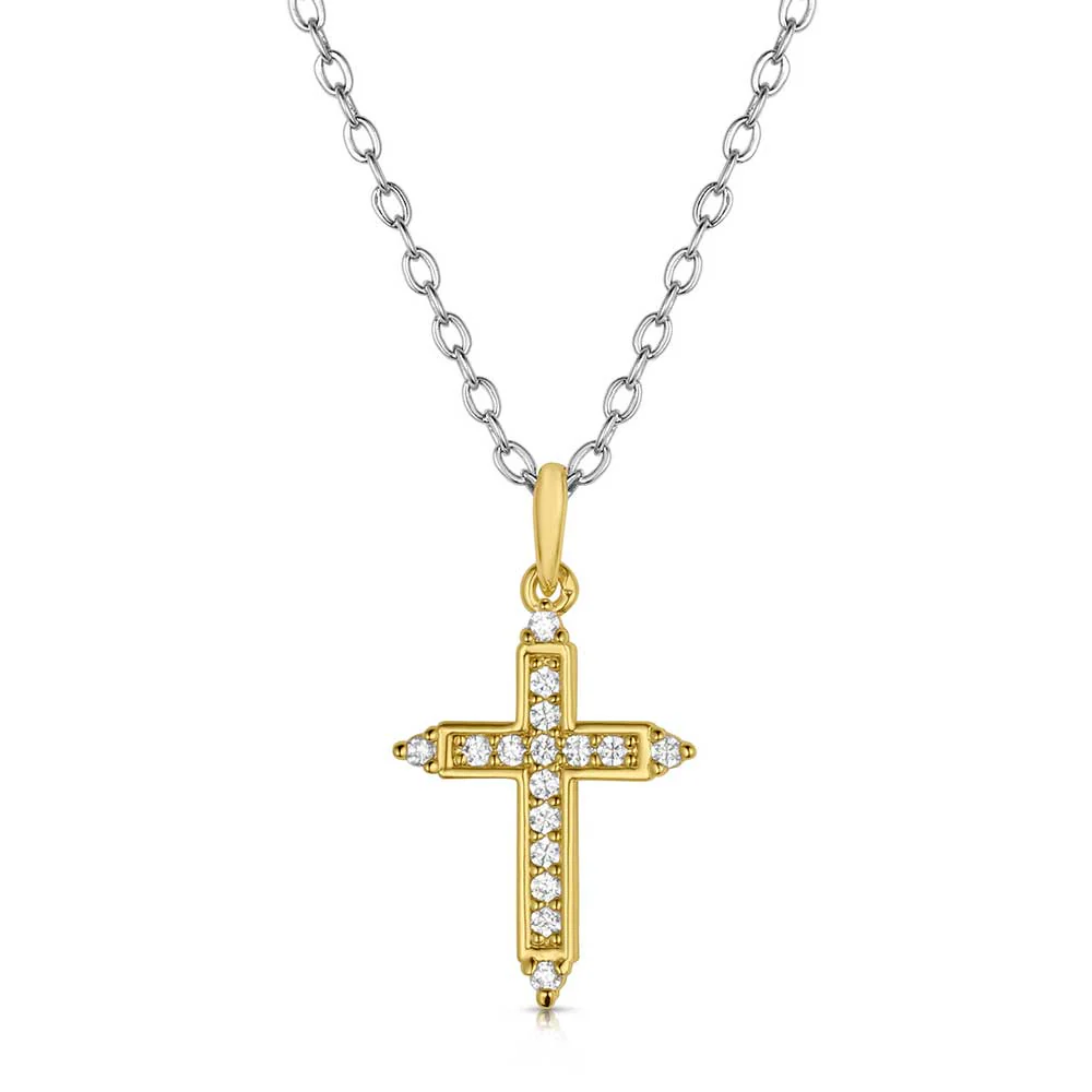 Montana Silversmiths Dorado Cross Necklace NC6318