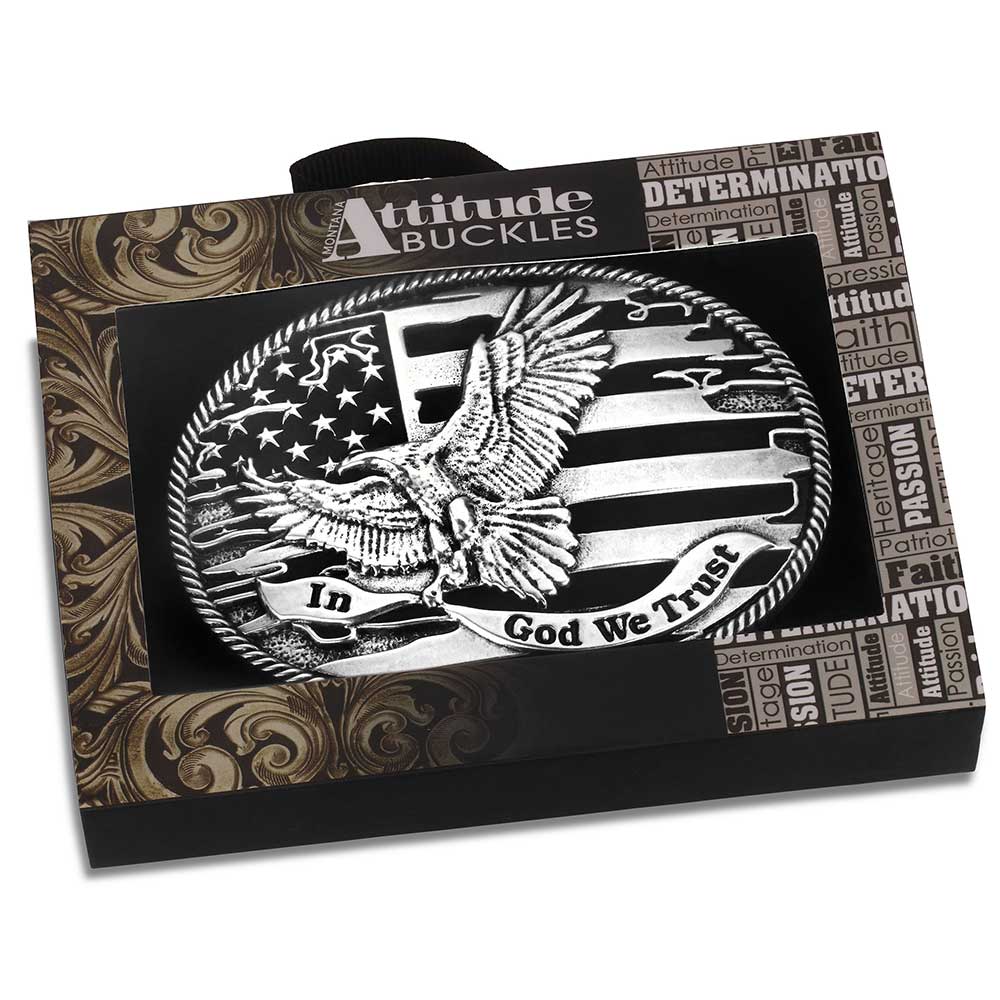Montana Silversmiths Forged in Freedom Buckle A1063S - Image 2