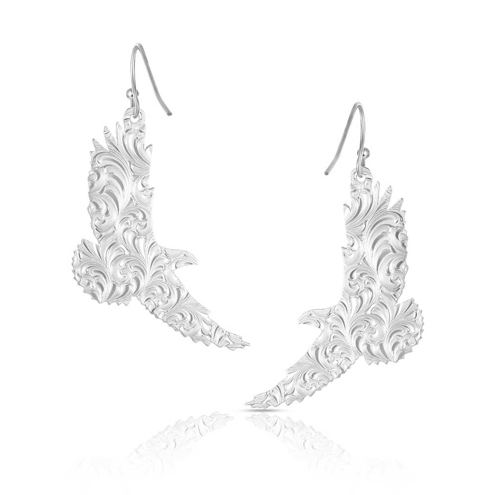 Montana Silversmiths Soaring Spirit American Made Earrings AMER6176 - Image 3