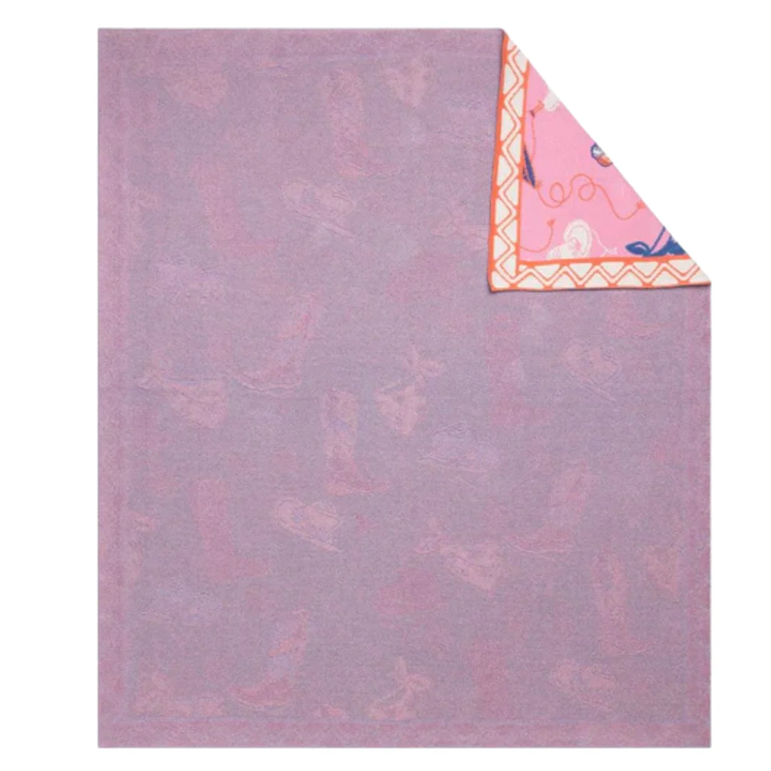 Myra Prairie Rose Cotton Knitted Blanket Throw S-10922 - Image 2