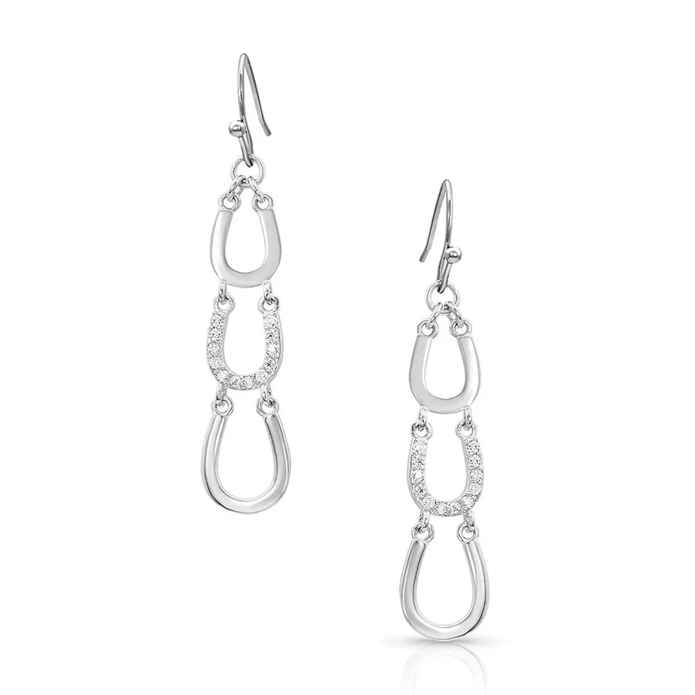 One Step Closer Horseshoe Earrings By Montana Silversmiths