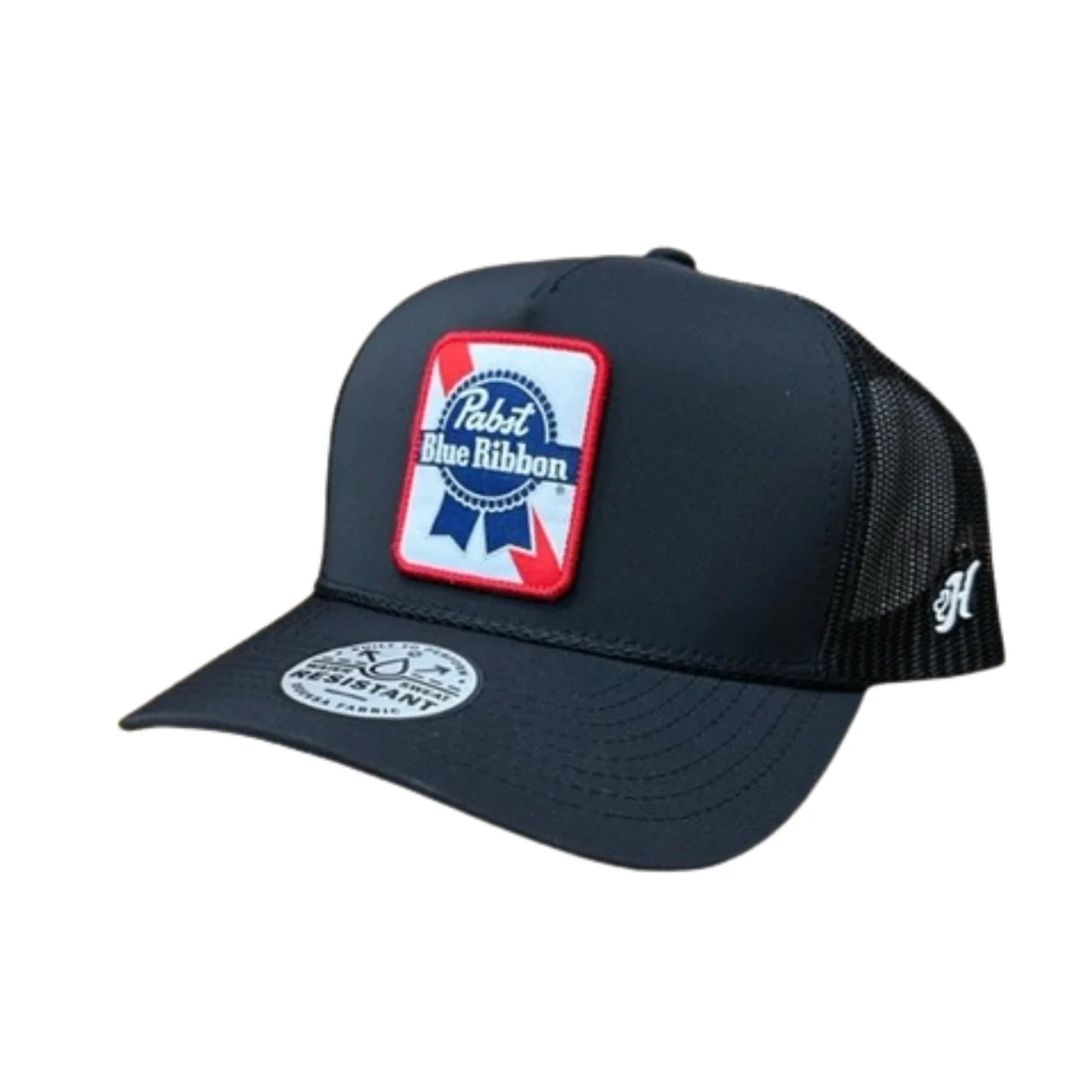Pabst Blue Ribbon Black Hooey 5-Panel Truck Cap - O