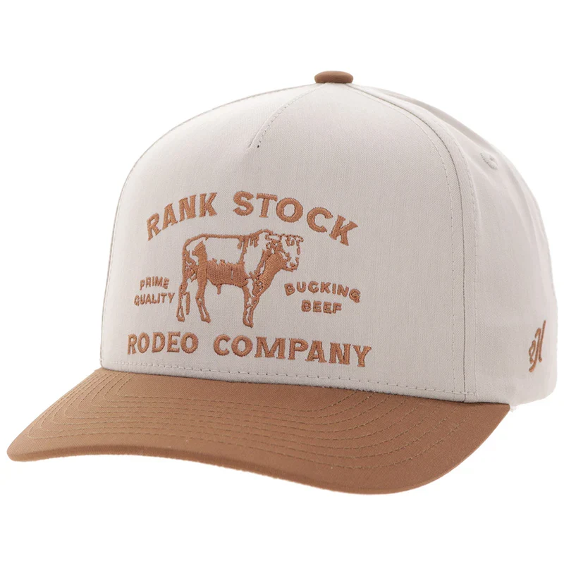 Rank Stock Tan / Brown Bill Trucker Cap with Brown Stitching - 2662T-TN