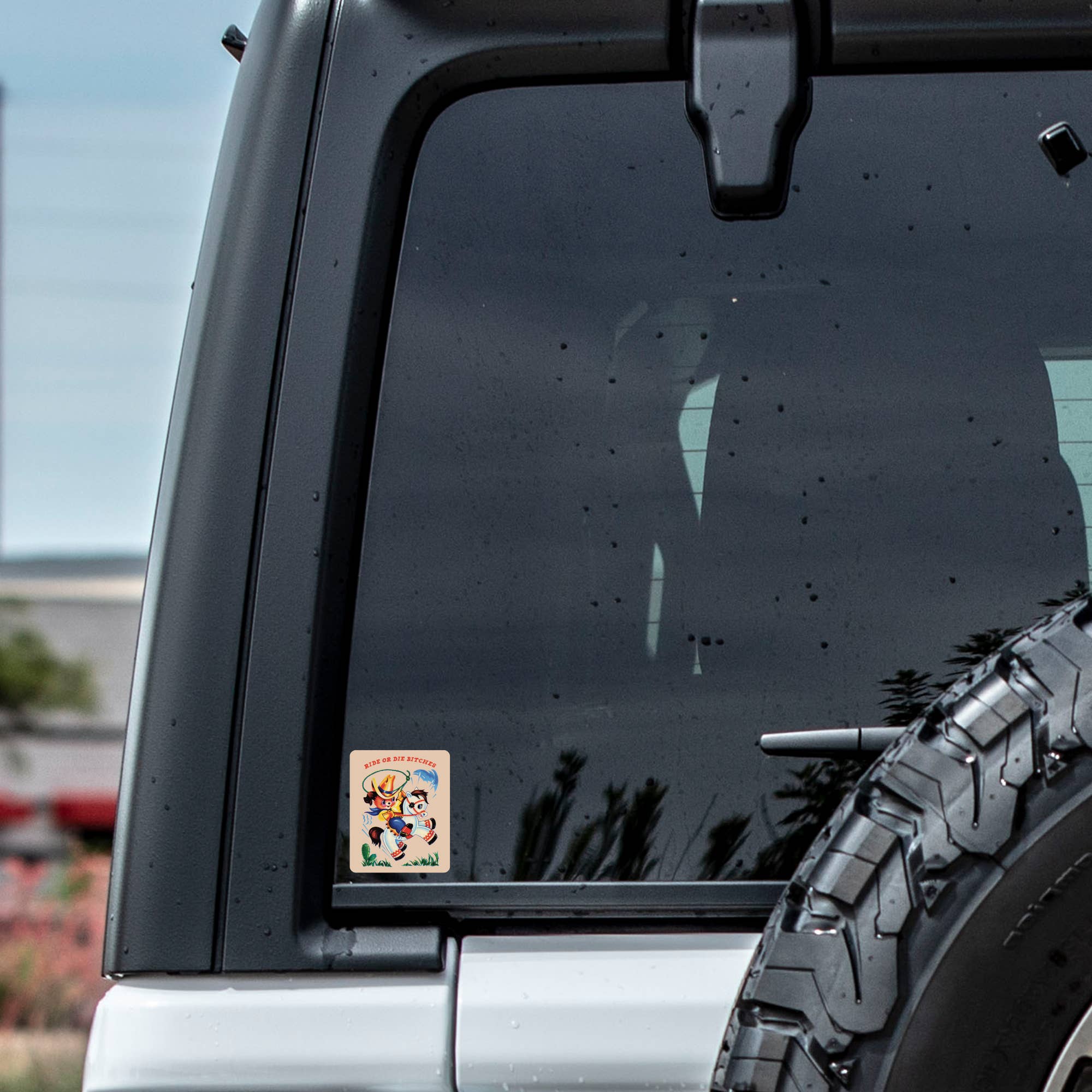 Ride or Die Bitches Cowboy Cactus High Quality Vinyl Sticker - Image 4